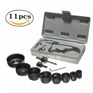 Factory Direct 11-Piece Electric Drill Set Woodworking Hole <b>Saw</b> for Drywall & <b>Plastic</b> 19-64mm Hole Size - Product Image 5