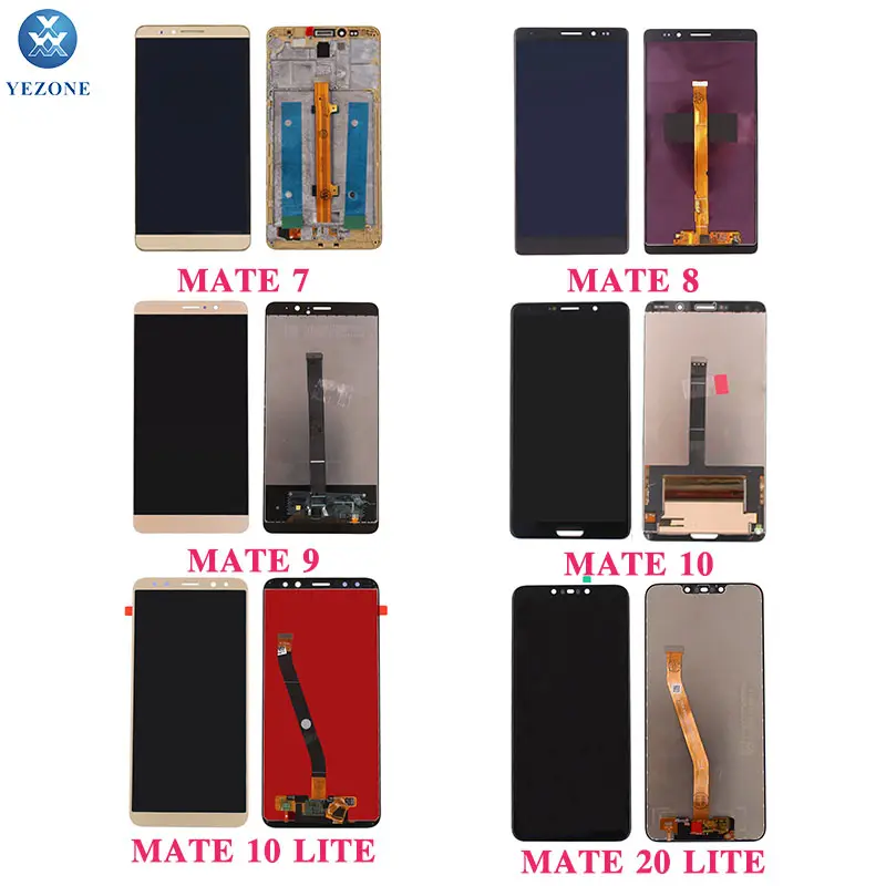 Lcd Display Voor Huawei Mate 7 8 9 10 20 Lite Screen Nova 2i Lcd Mate 10 20 30 Pro display Touch Digitizer Vergadering