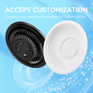 Platos Redondos Rígidos <span class=keywords><strong>de</strong></span> 34 oz para Catering, Restaurantes y Fiestas en Casa, Platos Desechables <span class=keywords><strong>de</strong></span> MFPP <span class=keywords><strong>de</strong></span> Grado Alimenticio para Ensaladas - Product Image 6