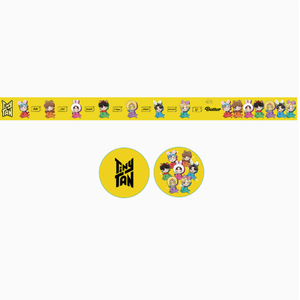 Cintas Adhesivas con Estampado de Personajes de Dibujos Animados <span class=keywords><strong>TinyTAN</strong></span>, Cintas Washi Fáciles de Rasgar, Pegatinas para Diario, Pegatinas Decorativas Hechas a Mano para Agendas - Product Image 6