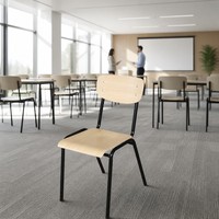 Chaise d'étude scolaire populaire en bois pour la formation, prix fournisseur, chaises individuelles pour étudiants, personnalisables