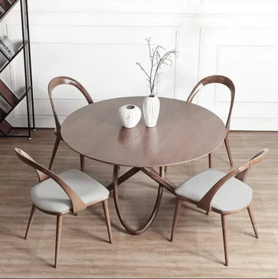 Домашняя мебель для отдыха, деревянная рама из массива ореха, деревянный стул для ресторана, кофе, столовой