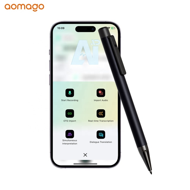 App Controlled AI Recording Pen ChatGPT Mind Map Summary Speech to Text Note Taking Assistant for for Lawyer Journalist Student