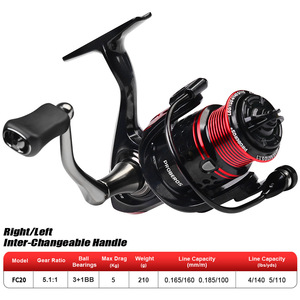 Vente en gros de moulinets de pêche à la carpe en métal de haute qualité 12+1bb pour l'eau salée - Product Image 5