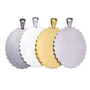 Liontin kalung berlian berlapis emas grosir 18x25mm baki <span class=keywords><strong>Bezel</strong></span> 22*30mm Resin Oval Cabochons waktu dasar paduan batu permata - Product Image 6