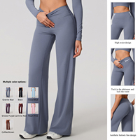 Pantalon de yoga taille haute à jambe droite pour femme, couleur unie, effet ventre plat et rehausseur de fessiers, extensible dans quatre directions, idéal pour la gym, le Pilates et le quotidien