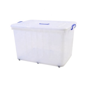 Đồ Chơi Quần Áo Trong Suốt Bằng Nhựa Pp Siêu Lớn 6,5L-250l Hộp Đựng Đồ Nhà Bếp Có Thể Xếp Chồng Lên Nhau Có Kẹp Khóa Nắp & Bánh Xe - Product Image 6