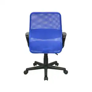 파트너 2023 품질 보증 블루 메쉬 회전 사무실 의자 인체 공학적 팔걸이 사무실 의자 바퀴와