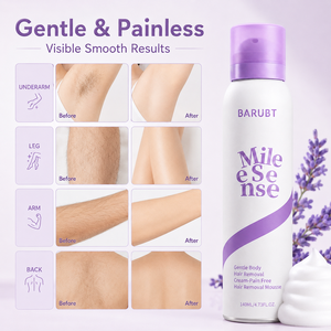 Mousse Depilatoria OEM ODM 140ml, Spray Depilatorio Indoloro para Mujeres y Hombres, Piernas, Brazos, Axilas, Gel Depilatorio Corporal - Product Image 5