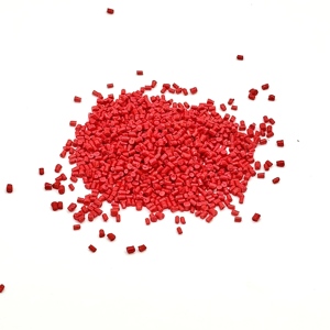 레드 플라스틱 컬러 마스터 배치 pp Pe Abs 캐리어 사료 골짜기 용 고밀도 플라스틱 과립 - Product Image 6