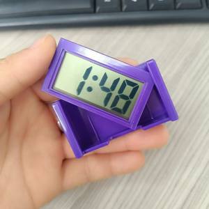 홈 디지털 디스플레이 자동차 시계 미니 전자 파스텔빈 자동차 용품 심플 타입 디지털 및 아날로그 디지털 시계 - Product Image 5