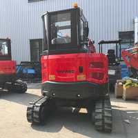 Mini-excavatrice compacte de 4 tonnes, petite machine de terrassement pour la remise en état des terres agricoles, marque chinoise