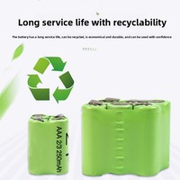 Paket Baterai Isi Ulang Ni-MH AAA No. 7 Produsen 2/3 Konfigurasi 250mAh 0Wh Buatan Cina Merek Lain Kombinasi Beragam