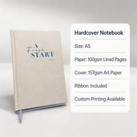 Carnet de gratitude chrétien personnalisé A5 avec marque-page en ruban et couverture imprimée