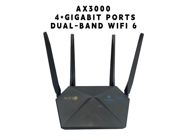 ZXHN E2603 AX3000 WiFi 6 Router Gigabit 4 Port 4 Antenna Dual Band Wireless Router with WPA3 Security for Home Office