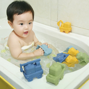 Jouet de bain en silicone pour bébés de 0 à 3 ans, véhicule d'ingénierie, flottant sur l'eau, unisexe - Product Image 2
