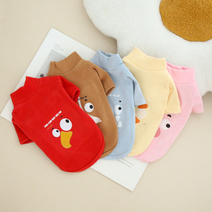 Pet Dog Cartoon <b>Base</b> <b>Layer</b> Shirt Long Sleeve Warm Turtleneck Hoodie For Small Dogs Autumn Winter Clothes - Product Image 4