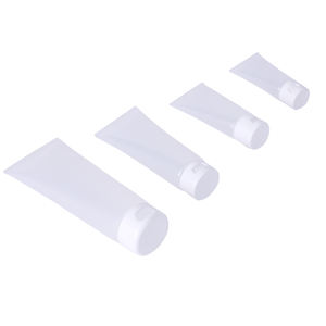 หลอดบรรจุภัณฑ์เครื่องสำอางหรูหราแบบใส ขนาด 50 มล. 100 มล. 200 มล.  หลอดพลาสติกเปล่าสำหรับโลชั่นบำรุงผิว พร้อมฝาเปิดปิด - Product Image 6