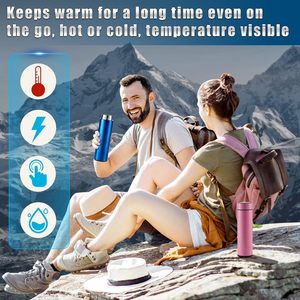 Smart LED Digital Temperature Display 500ml Stainless Steel 304 Classic Vacuum <b>Thermos</b> Insulated Water <b>Bottle</b> Tea Infuser 6-Hour - Product Image 3