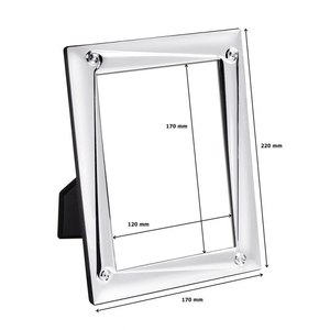 Cornice Fotografica in Alluminio 130X180 mm, Cornice Metallica per Decorazioni Casa e Matrimonio - Product Image 2