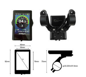 Accessoire de moteur à montage central pour vélo électrique <span class=keywords><strong>Tongsheng</strong></span> <span class=keywords><strong>TSDZ2</strong></span> 850C Affichage de l'écran couleur actuel DC Interface à 6 cœurs pour vélo électrique - Product Image 4