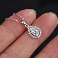 Tijdloze klassieke Moissanite hanger 925 sterling zilver VVS D kleur fijne sieraden jubileum
