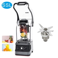 Stille High Power Beste Nieuwe Juicer Heavy Duty Geluiddichte Fruit Commerciële Blender Met Cover