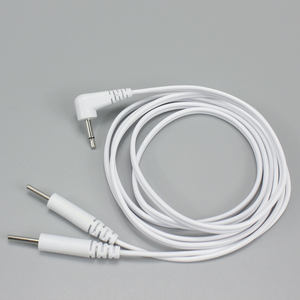 Unit puluhan kawat elektroda kabel timbal 2.5mm Mono hingga 2.0mm DC dua pin PVC tembaga padat 28AWG * 2F PVC COOPER 1m - Product Image 5