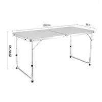 Table pliante en alliage d'aluminium YODA et 4 chaises au design moderne pour une utilisation en extérieur dans le parc
