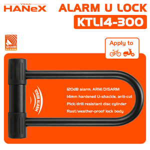 Candado Inteligente en Forma de U <span class=keywords><strong>para</strong></span> Bicicleta de Montaña, de Acero Aleado, 120 dB, Impermeable, Antirrobo, Resistente, <span class=keywords><strong>para</strong></span> Ciclismo y Accesorios de Motocicleta - Product Image 1