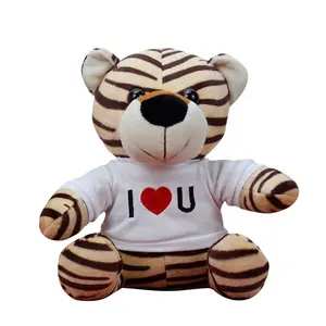 Commercio all'ingrosso 20cm animali della giungla leone giraffa scimmia peluche morbido peluche tigre peluche per bambini