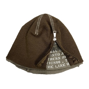 Gorro de Punto con Diseño de Calavera Estilo Retro Americano, Unisex, Hip-Hop, con Cremallera Asimétrica y Doble Capa - Product Image 6