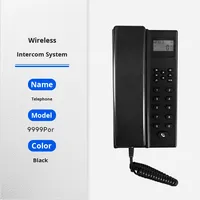 VIDEW JD-9999 Interphone sans fil Téléphone Appel vocal bidirectionnel Étanche Écran LCD Compatible avec l'application Tuya Bureau Hôtel Interne