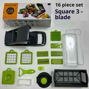Gadget de cuisine manuel multifonctionnel, hachoir, trancheuse, râpe, éminceur pour couper les légumes - Product Image 6