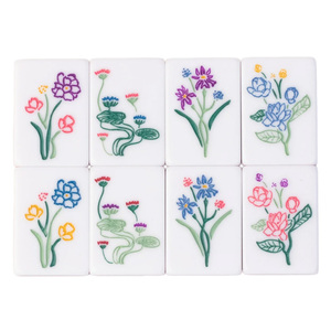 Tuiles de Mahjong Américaines Modernes de Luxe, Fabrication OEM, Design Acrylique Vert Émeraude, Œuvres d'Art Mahjong Américaines, Tuiles de Mahjong Classiques - Product Image 5