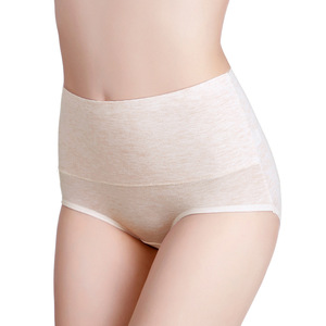 Bragas de talla grande para mujer, ropa interior de algodón Modal de cintura alta, Control de barriga, M-<span class=keywords><strong>7XL</strong></span> de fibra de bambú, talla grande - Product Image 6