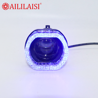 Nouveau projecteur LED universel 1,5 pouce RGB Angel Eye avec couvercle décoratif pour phare, configuration de lentille et ampoule pour I20 Venue