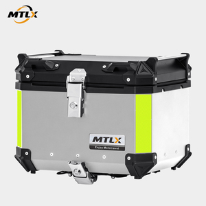 45L Aluminium Alloy Motorfiets Achterkoffer Beschikbaar OEM ODM Merkgravure Dubbele Beveiligingslot Waterdichte Achteropbergkoffer - Product Image 2