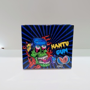 Goma de mascar popular de Halloween con centro relleno de polvo ácido, crujiente, de burbujas, <span class=keywords><strong>dulce</strong></span> y ácida, que cambia de color, para broma - Product Image 2