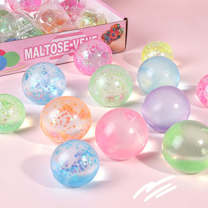 ลูกบอลมอลโทสสีทองอร่ามแบบใหม่ บีบเล่นคลายเครียด เด้งช้า ของเล่นบีบมือ บรรเทาความเครียด ของเล่นดนตรี บอลบีบระบายอารมณ์ สินค้านำเข้า - Product Image 1