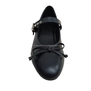 Ragazze <span class=keywords><strong>ballerine</strong></span> in vera pelle scarpe da esterno da donna scarpe da principessa alla moda donna donna che cammina fabbrica - Product Image 5
