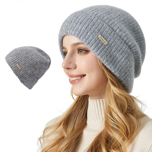 Cappello in Pelliccia di Coniglio Invernale Altamente Elastico Design alla Moda per Donne Ciclismo all'Aperto Uso Quotidiano Morbido Protettivo Caldo - Product Image 4