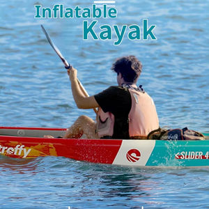 Kayak inflable plegable de PVC para deportes acuáticos al aire libre, ligero, duradero, para padres e hijos, ocio y diversión, bote de remos de doble Plaza - Product Image 2