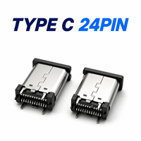 Conector de Interfaz USB Tipo C de Grado Industrial para Montaje Superficial en PCB de Automatización y Hardware de IA