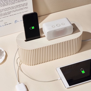 MONRプラスチックケーブル管理ボックス蓋付き大容量拡張ソケット収納容器 - Product Image 4