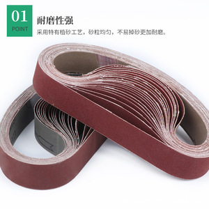 สายพานขัด Longxiang Optoelectronics ขนาด 530x30 มม. 330x10 มม. อะลูมินา สำหรับเครื่องขัดสายพาน - Product Image 1