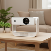 Projecteur portable mini LED JUNUO C880 4K 720P, home cinéma, Android 14, projecteur intelligent, BT double bande, WiFi, haut-parleurs intégrés