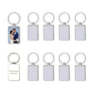 Custom Fashion Digital Photo Printing Zinc Alloy Metal Key Chains Promotion Gifts Laser Logo Sublimation <b>Blank</b> Light <b>Weight</b> - Product Image 1