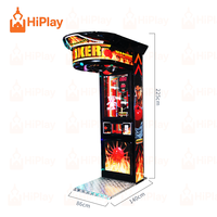 Machine d'arcade de boxe commerciale à monnayeur, jeu de force de frappe pour centre commercial et salle de jeux