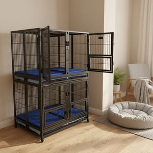 Gabbia per Cani a <span class=keywords><strong>3</strong></span> Livelli Sovrapponibile PetSmart Angel Bar in Metallo di Piccole Dimensioni con Vassoio in Plastica - Product Image 1